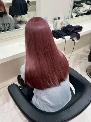 ロング カラー トレンド暖色ヘア♥️ miu♥️のヘアスタイル