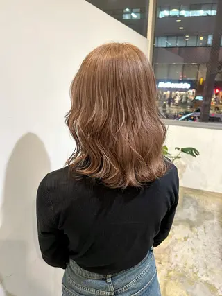 ミディアム カラー 北田 美琴 / 柔らかいカラーのヘアスタイル