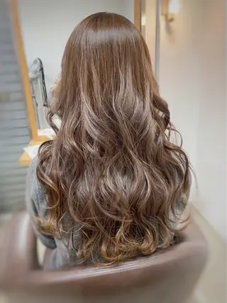 ロング カラー 藤倉 翔平のヘアスタイル