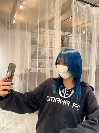 カラー ボブ/レイヤー /河内温太のヘアスタイル