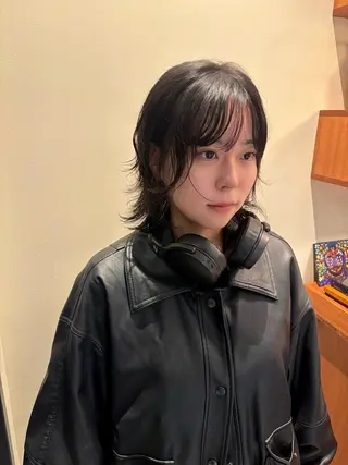 ミディアム パーマ satsuki 暖色・ブラウンカラーのヘアスタイル