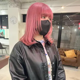 セミロング カラー パーマ ヘアアレンジ メンズ キッズ ネイル マツエク・マツパ アイブロウ 🧨ブリーチー×ボブ レイヤー💎じゅえるのヘアスタイル
