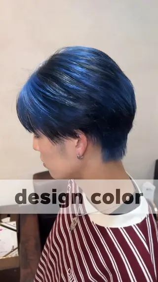 メンズ ブリーチ/デザインカ ラー/村松愛翔のヘアスタイル