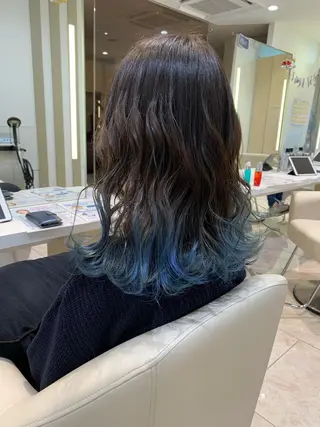 ロング カラー ケンジアネッタ Men'sのヘアスタイル