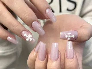 ネイル ki🍒🍒 ki ツルツルネイルのネイルデザイン