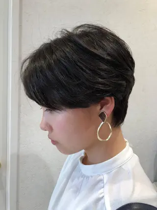 ショート カラー 似合わせ レイヤー須川のヘアスタイル