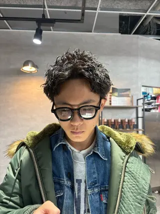 ショート パーマ指名率No1 メンズ特化ケイトのヘアスタイル