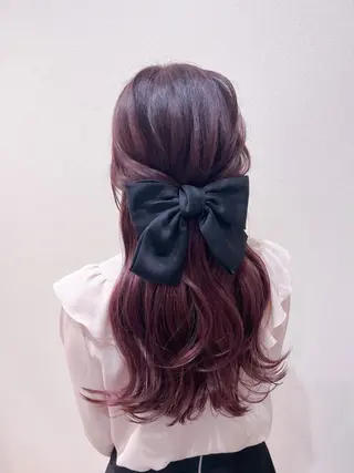 セミロング mina .のヘアスタイル