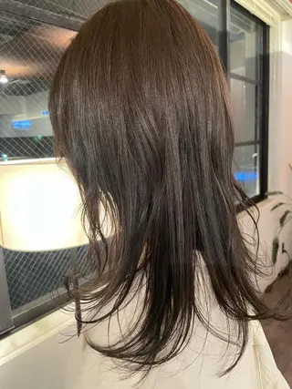 セミロング カラー pepin by merci所属・ari/ヘアセット レイヤーカット✂︎のヘアスタイル