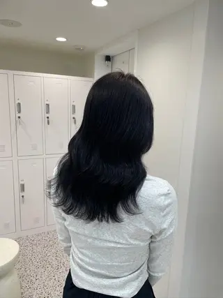 セミロング レイヤーカット×暖色 カラー🎀ASAKAのヘアスタイル