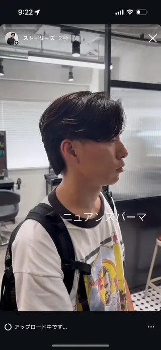 ショート パーマ メンズ 韓国/トレンド レイヤー【101】のヘアスタイル