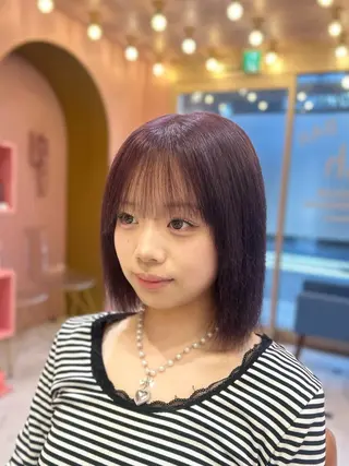 ミディアム カラー fish所属・横浜/レイヤー/ボブ shiira👼🏻のヘアスタイル
