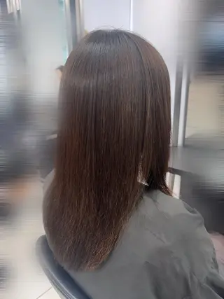 ロング パーマ リコ🪐ストレート パーマモデル募集のヘアスタイル
