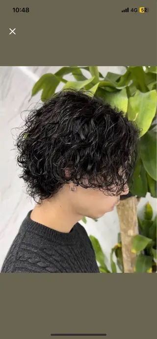 ミディアム ⭐️メンズ特化⭐️ パーマ　カラーのヘアスタイル