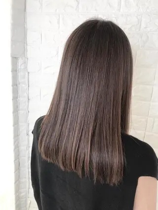 セミロング 縮毛矯正/髪質改善 主税巧一のヘアスタイル