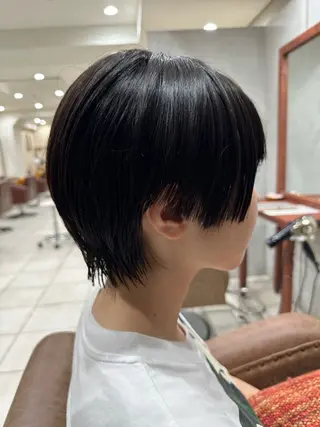 ショート 巻けるケア縮毛矯正✨ ケアカラー✨山下のヘアスタイル