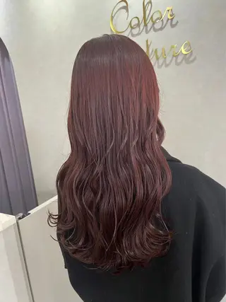 ロング カラー ふるや りなのヘアスタイル