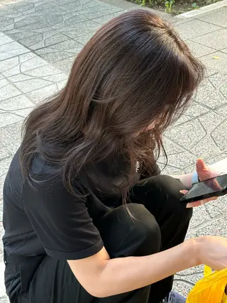 ロング カラー 🍓ハイトーンカラー 🎀nene🍓のヘアスタイル