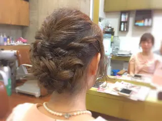 ヘアアレンジ ツイスパ・波巻き 🩵片平和香奈のヘアスタイル