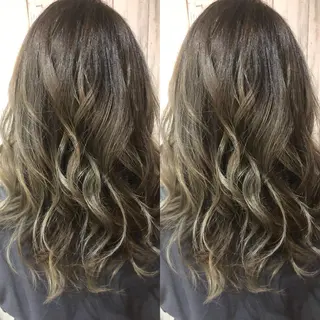 セミロング カラー ヘアサロンオスカー 岸和田蛸地蔵店のヘアスタイル