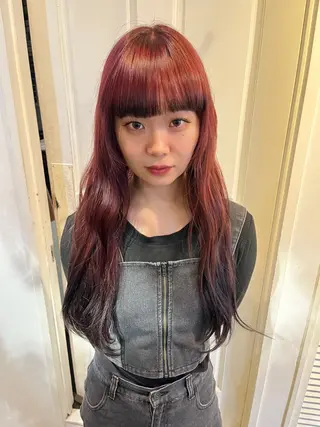ロング カラー sora / 渋谷 / ハイトーンのヘアスタイル