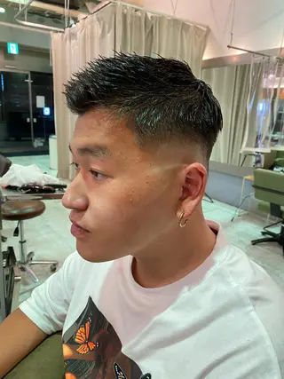 ショート メンズ 佐々木 雪菜のヘアスタイル