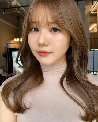 ロング カラー SALOWIN原宿AROA店所属・顔まわり神カット✂︎ 齋藤雄大【表参道】のヘアスタイル