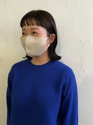 ミディアム 金井 美悠のヘアスタイル