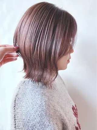 ミディアム モリオフロムロンドン原宿本店所属・ショート/ボブ/ハイ トーン/Nanahaのヘアスタイル