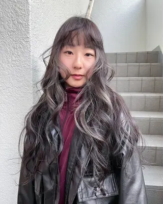 カラー ハッシュカット🐈 韓国レイヤー/ののかのヘアスタイル