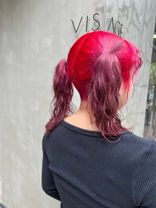 ミディアム カラー ブリーチカラー🫧 いぐち しょうた🫧のヘアスタイル