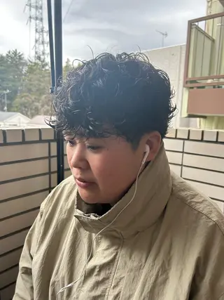 メンズ 艶カラー/レイヤー /メンズ/マツエクのヘアスタイル