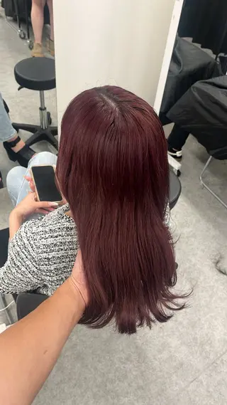 ロング カラー kazuki🍑韓国 トレンド暖色🫗のヘアスタイル