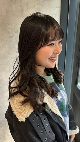 セミロング 梅田美容室/カット /Maoのヘアスタイル