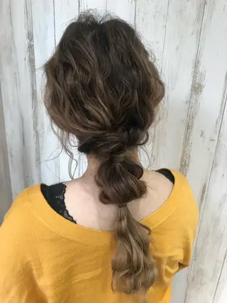 ヘアアレンジ HAIR&MAKE.sia所属・心斎橋ボブ 好原良真のヘアスタイル