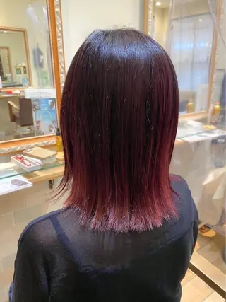 ミディアム 鈴木弥月/透明感カラ ー/ボブ/髪質改善のヘアスタイル