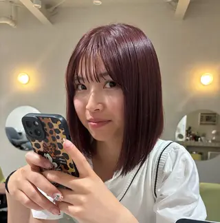カラー BROUN®所属・透明感/暖色カラー yukinaのヘアスタイル