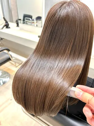 セミロング mood tatemachiのヘアスタイル