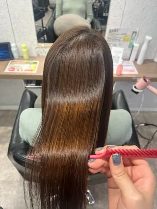 セミロング カラー ヘアアレンジ 🍓艶髪/艶カラー ハイトーン/しんたにのヘアスタイル