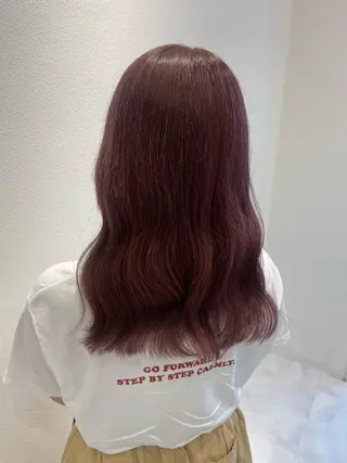 セミロング カラー 💘韓国カラー💘 クルミのヘアスタイル