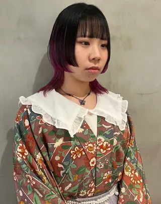 ミディアム オタク特化🎀 顔まわり🎀ゆうなのヘアスタイル