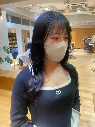 ミディアム カラー 【ヘアセット/美眉】 吉川玲のヘアスタイル