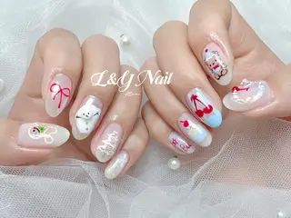 ネイル L&Y Nail🎀 思雪のネイルデザイン