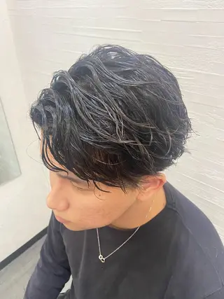 メンズ 【縮毛矯正&カラー】 RAN.のヘアスタイル