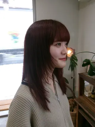 ミディアム ニワ/レイヤーカット /透明感カラー💎のヘアスタイル