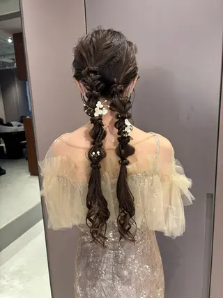 ヘアアレンジ レイヤーカット/ボブ /nene🍥⋆*のヘアスタイル