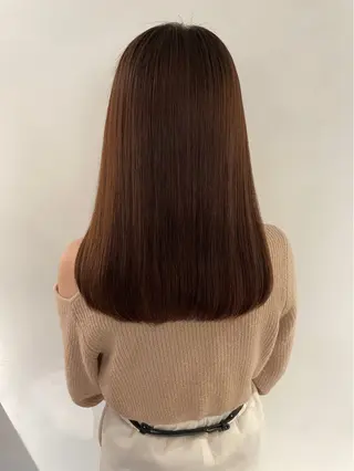 ロング パーマ LOuNICA銀座所属・透明感カラー/ カット/安田　伍輝のヘアスタイル