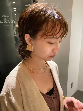 ショート パーマ 🛑柔らか透明感 カラー🛑大谷のヘアスタイル