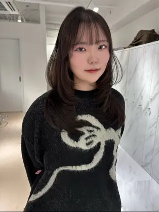 ロング 韓国レイヤー🤍 髪質改善seriraのヘアスタイル