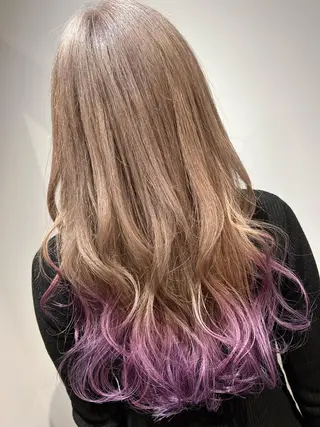 ロング カラー ヘアアレンジ 新宿color🐝 AYAKA🌈💖のヘアスタイル